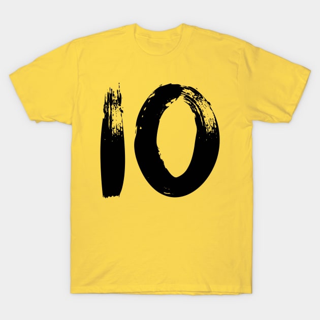 Number 10 T-Shirt by Erena Samohai